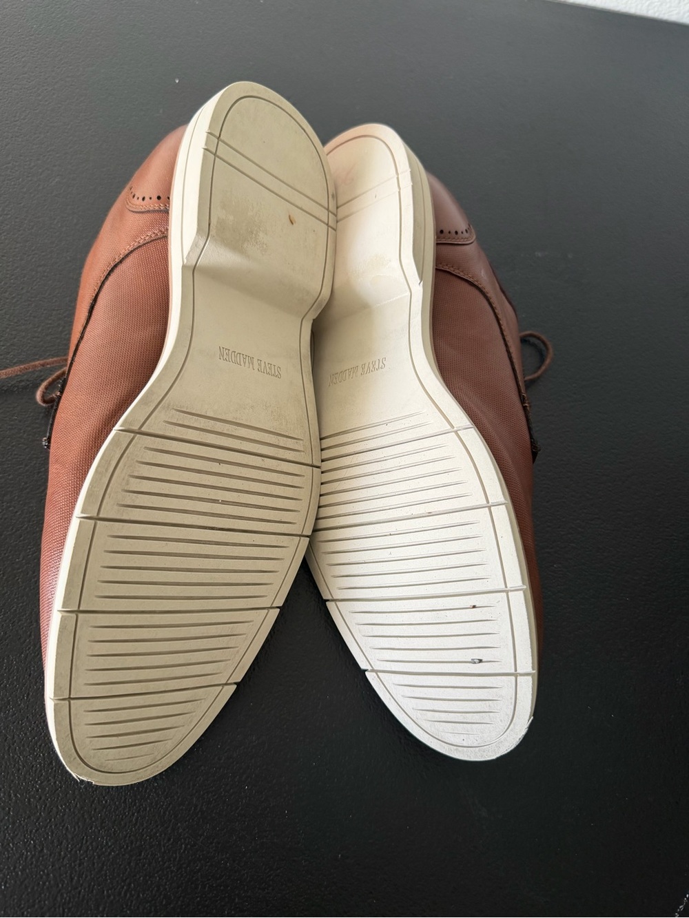 Steve Madden Men's Brown Leather Casual Oxford Shoes - Picture 6 of 7